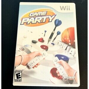GAME PARTY Nintendo Wii Game Darts Table Hockey Skill Ball Hoop Shot Trivia